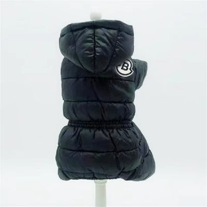 Winter Dog Jumpsuits Warm Soft Dog Clothes Padded Cotton Puppy down Jacket Fashion Solid Cat Jumpsuit Coat Chihuahua Pet Clothes