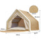 Cat Nest Winter Warm Cat Villa Cat House Shell Semi-Enclosed Sleeping Bag Cat Scratching Board Does Not Drop Scraps Sisal Cat Te